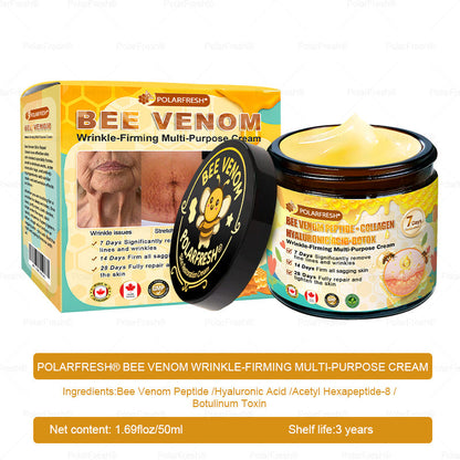 🎁 Shipped from CA | Clinically Proven: PolarFresh® Bee Venom Wrinkle-Firming Multi-purpose Cream with bee venom peptides, botulinum toxin, hyaluronic acid, and collagen💧. Targets wrinkles, fine lines, sagging, stretch marks, dark spots and more (Copy)