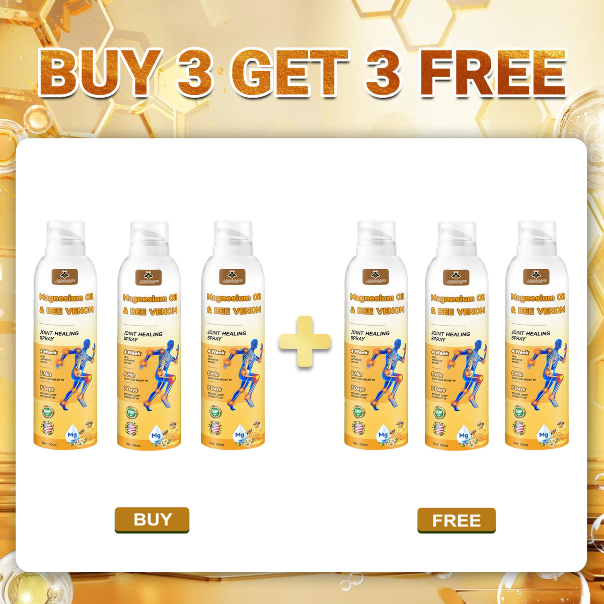 50upsell💧🐝ADNOON™ Magnesium Oil & Bee Venom Joint Healing Spray👨‍⚕️
