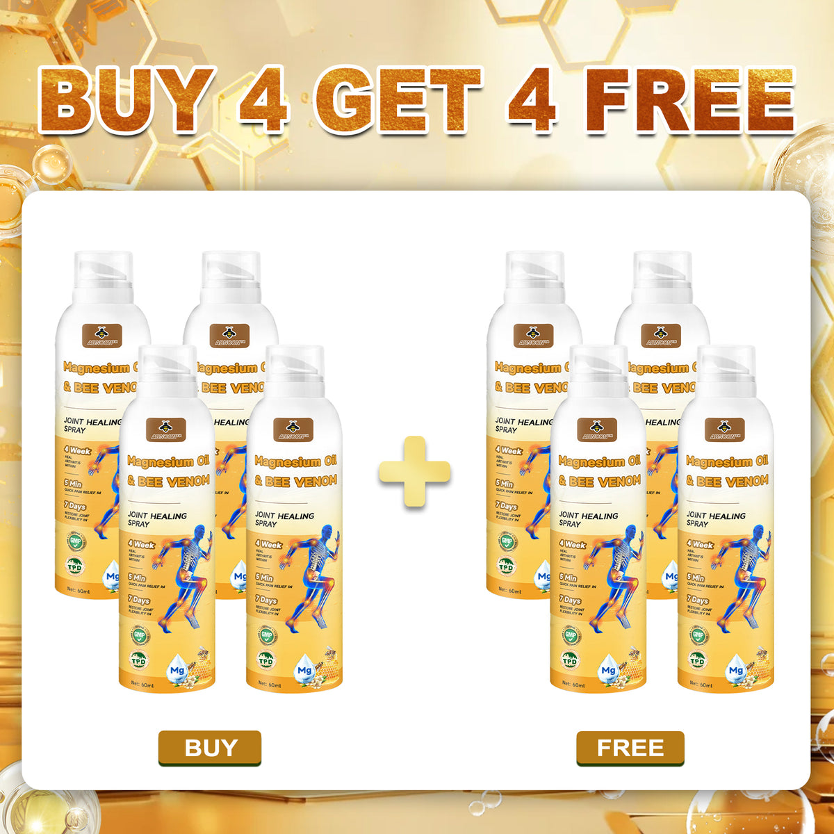 💧🐝ADNOON™ Magnesium Oil & Bee Venom Joint Healing Spray👨‍⚕️Approved by the Canadian Orthopaedic Association (COA)