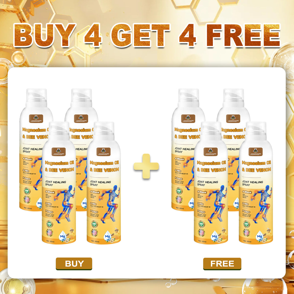 50upsell💧🐝ADNOON™ Magnesium Oil & Bee Venom Joint Healing Spray👨‍⚕️