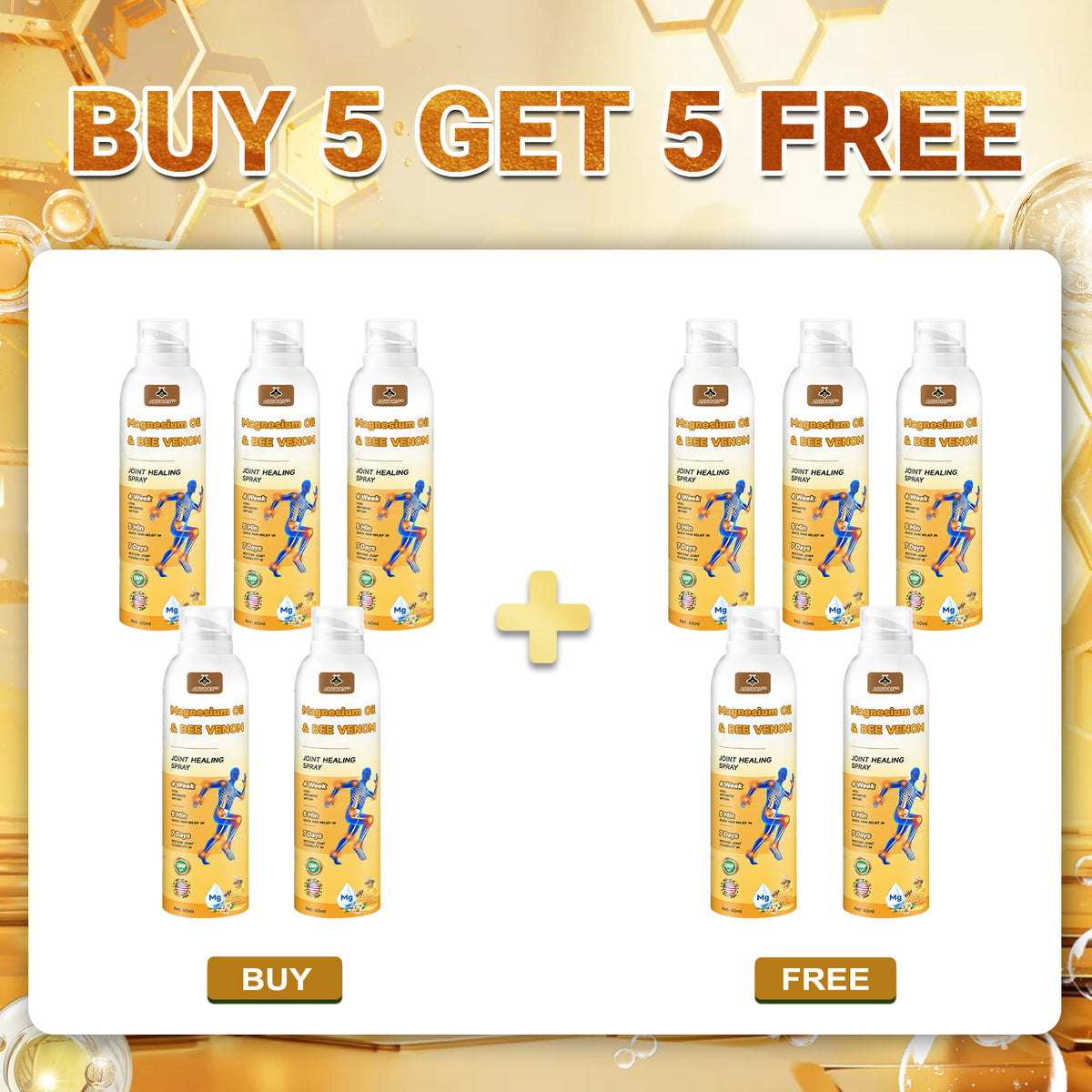50upsell💧🐝ADNOON™ Magnesium Oil & Bee Venom Joint Healing Spray👨‍⚕️